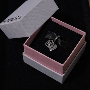 Pandora Heart & Mom Dangle Charm